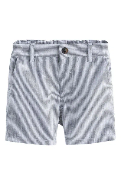 Next Kids' Linen & Cotton Chino Shorts In Blue