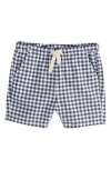 Next Kids' Linen & Cotton Gingham Drawstring Shorts