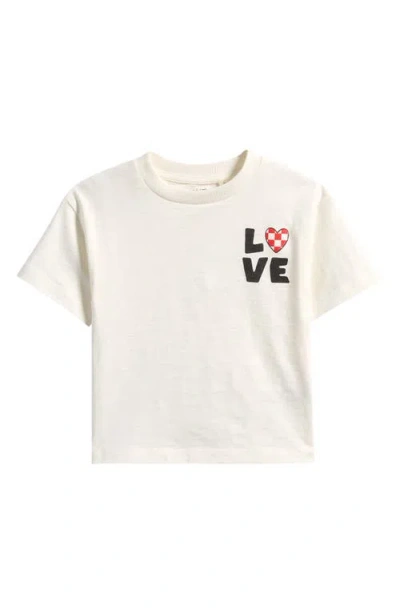 Next Babies'  Kids' Love Cotton Graphic T-shirt In White