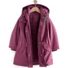 Next Kids' Midweight Waterproof Hooded Jacket In Purple