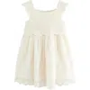 Next Kids' Mixed Media Sundress In White