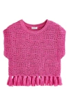 Next Kids' Open Stitch Tassel Trim Sweater