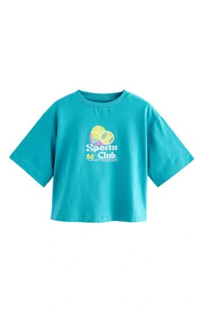 Next Kids' Oversize Tennis Graphic T-shirt In Multi