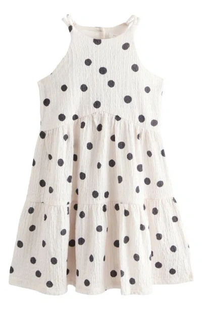 Next Kids' Polka Dot Crinkle Dress In Multi