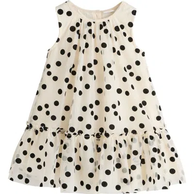 Next Babies'  Kids' Polka Dot Mesh Dress In Multi