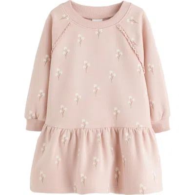 Next Kids' Pretty Knit Dress In Pink