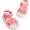 Next Kids' Print Adjustable Sandal In Pink