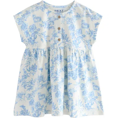 Next Babies'  Kids' Print Cotton Dolman Sleeve Dress