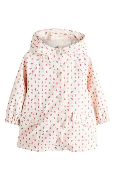 Next Kids' Print Waterproof Hooded Jacket In Neutral
