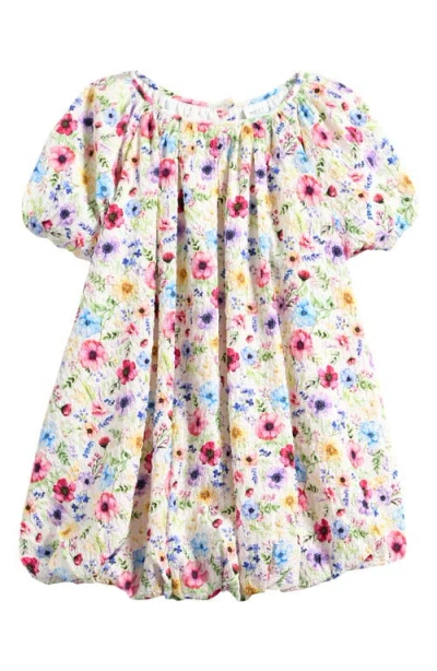 Next Kids' Puff Sleeve Floral Party Dress