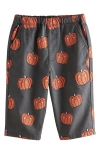 Next Kids' Pumpkin Print Pull-on Cotton Pants In Multi