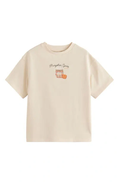 Next Kids' Pumpkin Spice Graphic T-shirt In Brown