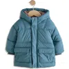Next Kids' Quilted Hooded Jacket In Blue