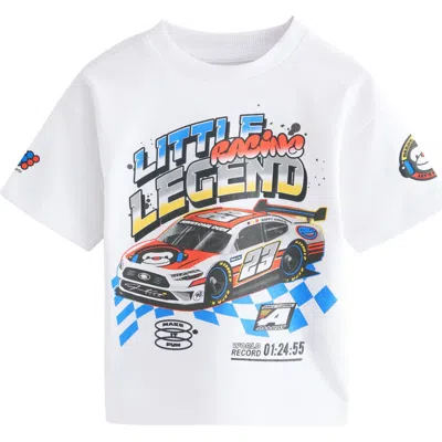 Next Kids' Race Car Cotton Graphic T-shirt In White