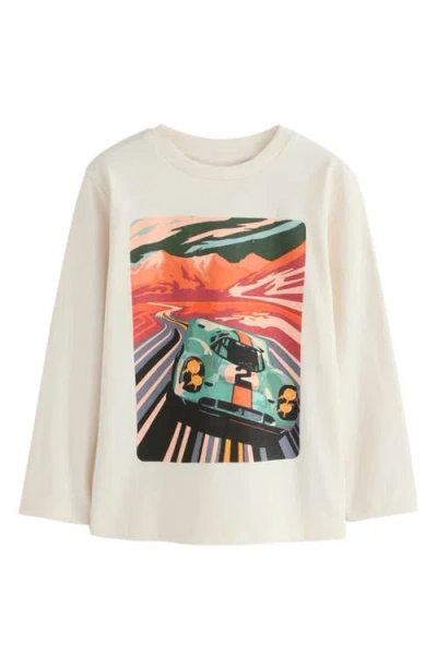 Next Kids' Race Car Long Sleeve Cotton Graphic T-shirt In Multi
