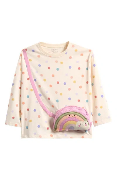 Next Kids' Rainbow Bag Cotton T-shirt In Multi