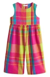 Next Kids' Rainbow Check Jumpsuit In Multi
