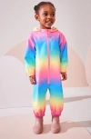 Next Kids' Rainbow Puddlesuit In Pink