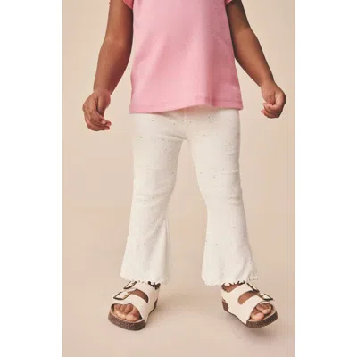 Next Kids' Rib Flare Leggings In Neutral