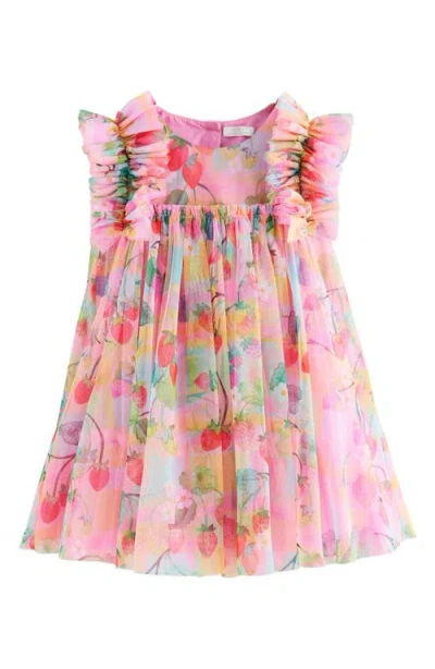 Next Babies'  Kids' Ruffle Mesh Dress In Multi