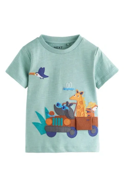 Next Kids' Safari Appliqué Lift The Flap Cotton Graphic T-shirt