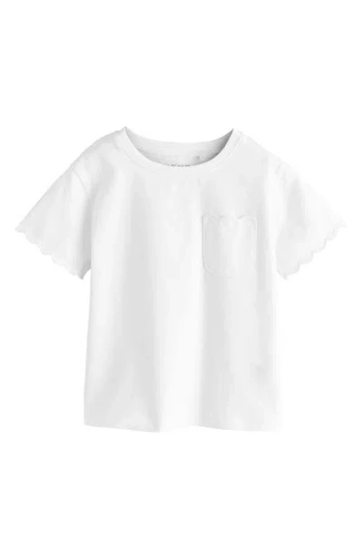 Next Kids' Scallop Cotton Pocket T-shirt