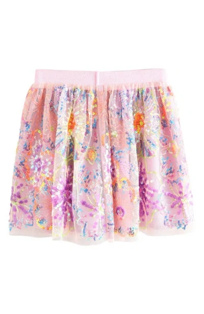 Next Kids' Sequin Embellished Tulle Skirt In Pink