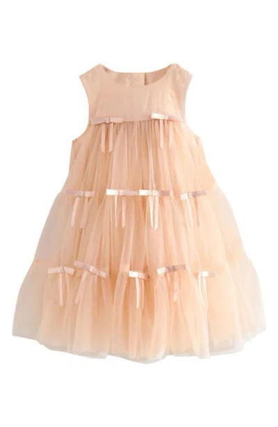 Next Kids' Sleeveless Tulle Dress In Pink