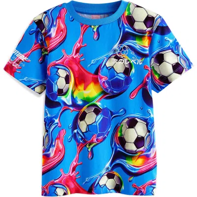 Next Kids' Soccer Print T-shirt In Blue