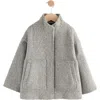 Next Kids' Stand Collar Jacket In Gray