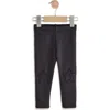 Next Kids' Star Knee Patch Leggings In Black
