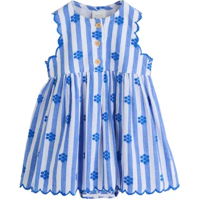 Next Babies'  Kids' Stripe Frill Sundress In Blue