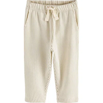 Next Babies'  Kids' Stripe Jersey Joggers In Yellow