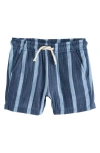 Next Kids' Stripe Pull-on Shorts In Blue