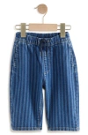 Next Kids' Stripe Wide Leg Jeans In Blue