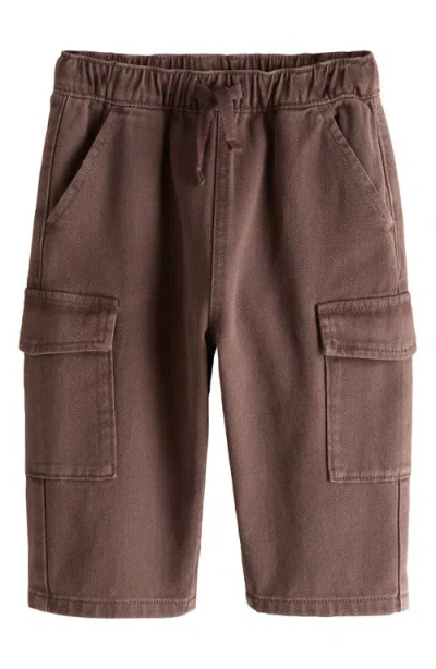 Next Kids' Superwide Cargo Pants In Brown