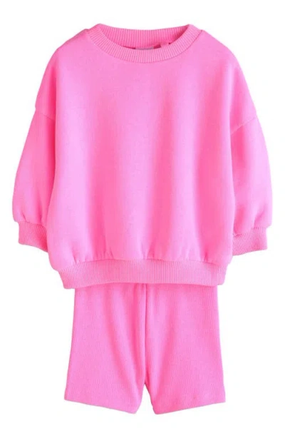 Next Kids' Sweatshirt & Bike Shorts In Multi
