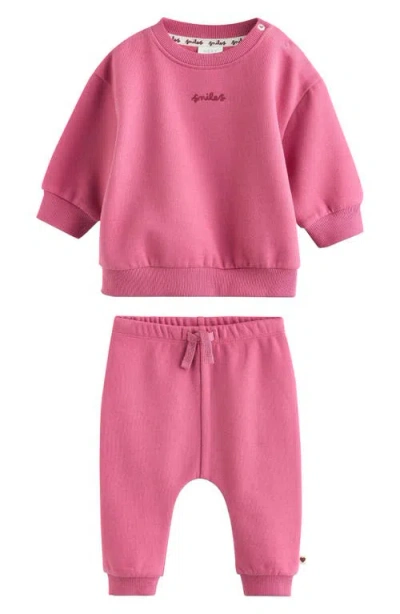 Next Babies'  Kids' Sweatshirt & Joggers Set In Pink
