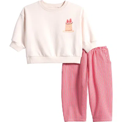 Next Babies'  Kids' Sweatshirt & Sweatpants Set In Pink