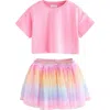 Next Kids' T-shirt & Rainbow Tutu Skirt Set (baby, Toddler & Little Kid