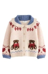 Next Kids' Teddy Bear Cardigan In Neutral