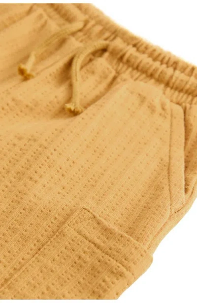 Next Kids' Textured Cotton Jersey Shorts In Neutral