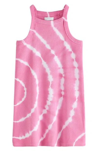 Next Kids' Tie Dye Cotton Rib Tank Dress