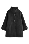 Next Kids' Toggle Coat In Black