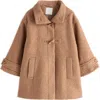 Next Kids' Toggle Coat In Brown