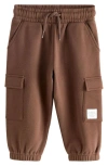 Next Kids' Utility Joggers In Brown