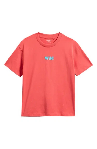 Next Kids' Wild Cotton Graphic T-shirt In Red