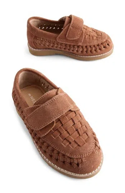 Next Kids' Woven Loafer In Brown