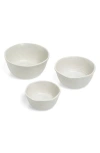 Next Kya Set Of 3 Dip & Nibble Stoneware Bowls In Natural