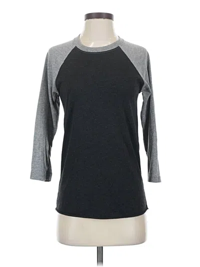 Pre-owned Next Level Apparel 3/4 Sleeve T-shirt In Gray